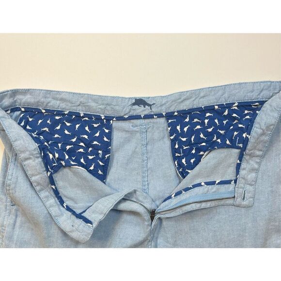 Tommy Bahama Beach Coast Linen Blend Flat Front 10 Inch Shorts Men's Size 40 EUC - Picture 3 of 11